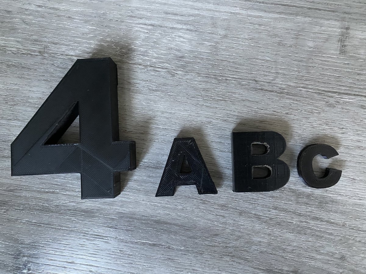 HvanSchie's tweet photo. Heel geleidelijk stijgt het aantal artikelen in mijn webshop bij Etsy. Vandaag toegevoegd STL-bestanden voor het 3D-printen van letters en cijfers. https://t.co/ujgyToMIPW https://t.co/BhAXk4BQ9P