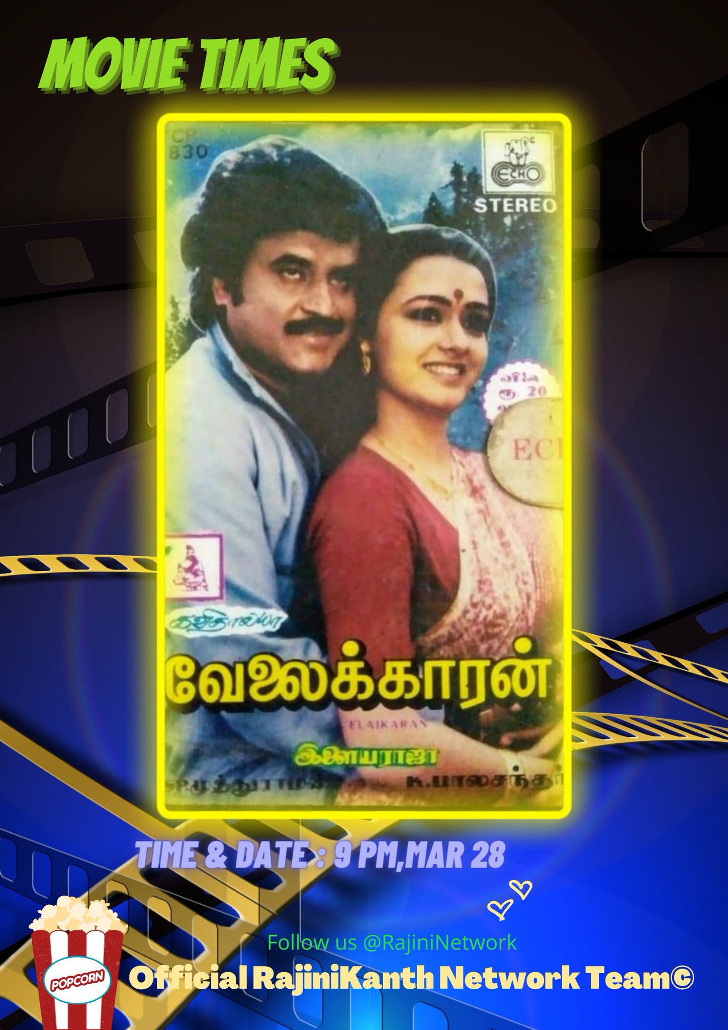 Official RajiniKanth Network Team© on Twitter "Movie Times 📽️