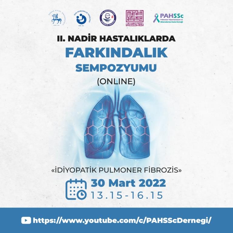 PAHSScDernegi's tweet photo. II. NADİR HASTALIKLARDA FARKINDALIK SEMPOZYUMU - İDİYOPATİK PULMONER FİBROZİS - AKCİĞER SERTLEŞMESİ

konulu sempozyuma katılımınızı bekliyoruz.

https://t.co/pC0Y7vHy15

30 Mart 2022 / 13:15-16:15
#iPF #idiyopatikPulmonerFibrozis #idiopathicpulmonaryfibrosis #AkciğerSertleşmesi https://t.co/8x4oHH2TZu
