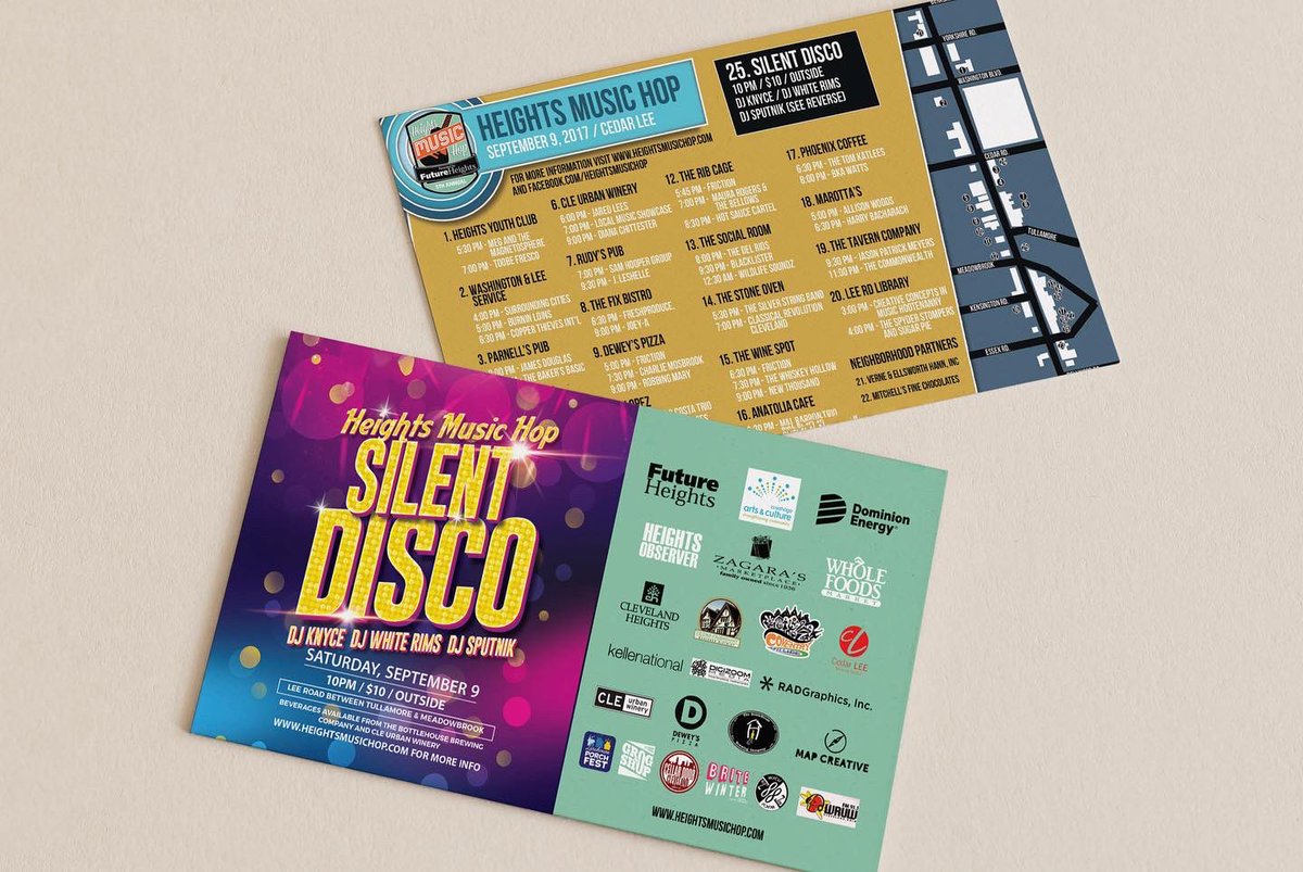 gclecreative's tweet image. Heights Music Hop. 2013-2016. Branding, design and marketing.