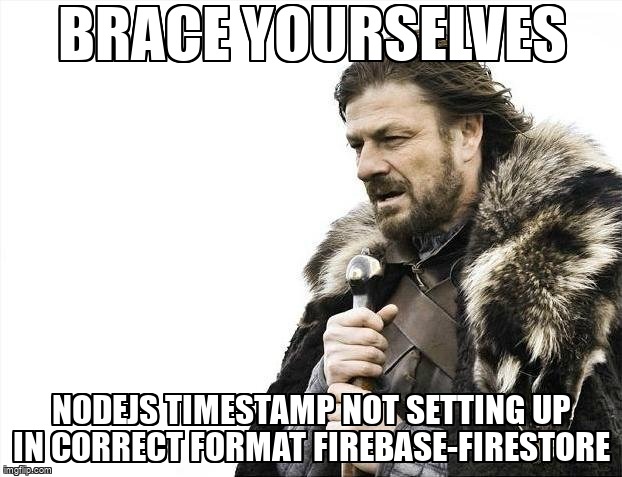 overflow_meme's tweet image. NodeJs TimeStamp not setting up in correct format Firebase-Firestore stackoverflow.com/questions/7163… #serversidejavascript #nodejs #javascript #googlecloudfirestore #timestamp
