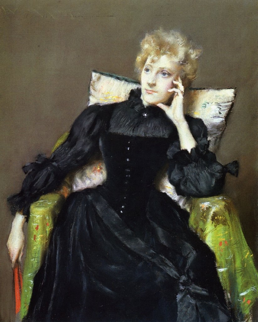 Платье картина. William Merritt Chase портрет женщины. Уильям Чейз дама в черном. Стиль Уильям Меррит. Франческо Баккьякка портрет женщины с нотами.
