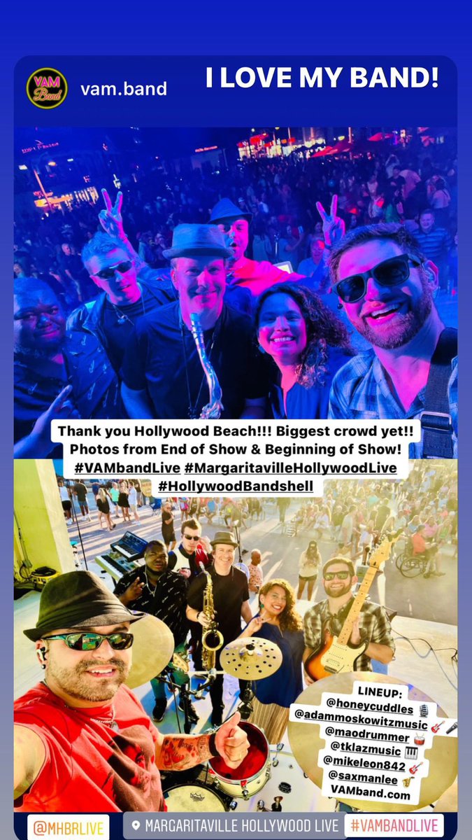 VAM BAND @ Margaritaville Hollywood Beach Live 3/26/2022 #VAMbandLIVE 🎶🎸🎙🎹🎷🥁🎵