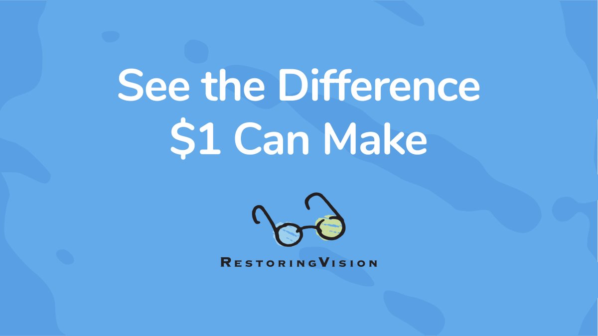 RestoringVision's tweet photo. One third of the global population struggles to receive an education, make a living, and feed their families because of their poor eyesight. It only takes $1 to restore a person in poverty’s sight. Click the link in our bio to donate.
#sightfacts #givesight #restoringvision https://t.co/FVb1Kvlbxn