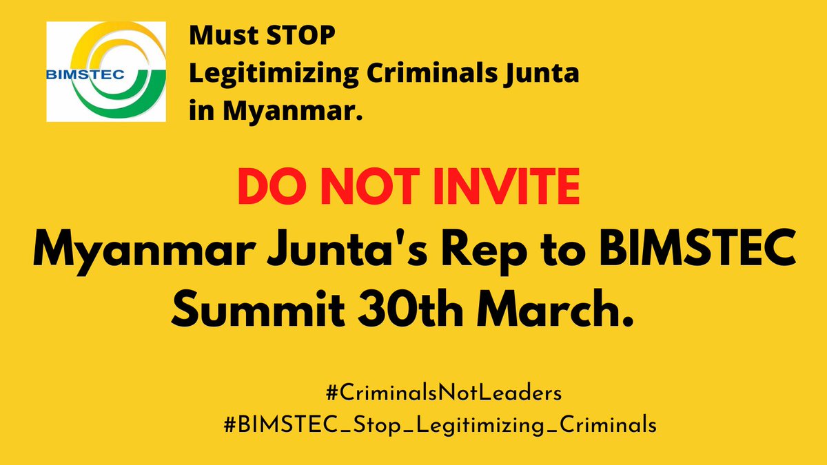 India4Myanmar's tweet photo. ⚠️3 Days away from @BimstecInDhaka Summit, #India4Myanmar activists risked the arrests today &amp; protest in front of the🇱🇰Sri Lanka Embassy in New Delhi🇮🇳. We were detained for 10 hrs by the Indian Police for protesting against the #BIMSTEC Summit's invitation to the Junta in🇲🇲. https://t.co/tGGR87fLoC