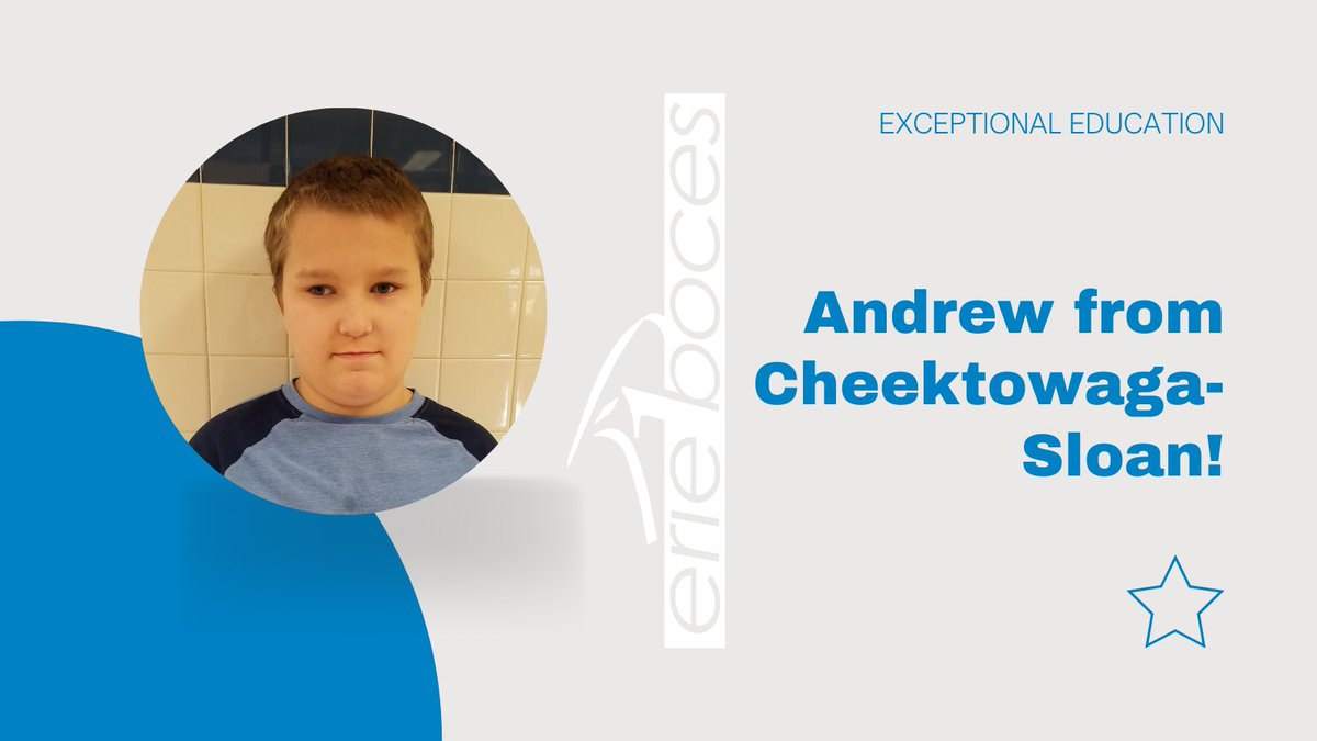 Erie1BOCES's tweet photo. Andrew, a Cheektowaga-Sloan sixth-grader, has found success at Northtowns Academy Middle School.  “The teachers actually make me happy and I am a calmer person because of them,” Andrew said.  #NorthtownsAcademy  #ExceptionalEd https://t.co/s8N1M6o3v1