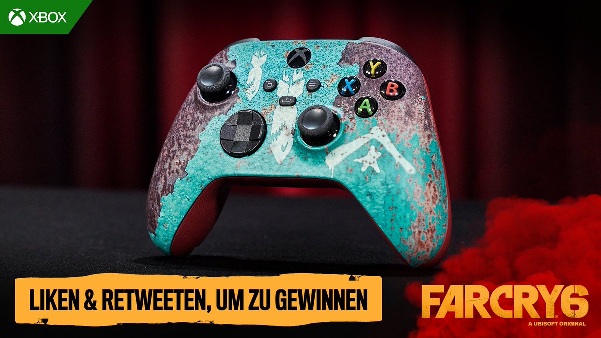 Lust auf einen Abstecher nach Yara?🏝
 
Bis morgen könnt ihr noch bis zu 50% auf Far Cry 6 sparen.
Und wir verlosen passend dazu einen Xbox Controller im stylischen Far Cry 6 Design.

So macht ihr mit:
1. <a href="/XboxDACH/">Xbox DACH</a> folgen✅
2. Tweet liken + RT ❤️🔁

TNB 👉 xbox.com/de-DE/promotio…
