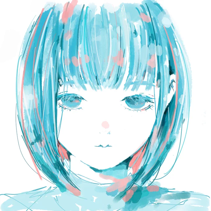 深夜の練習:

青と赤 