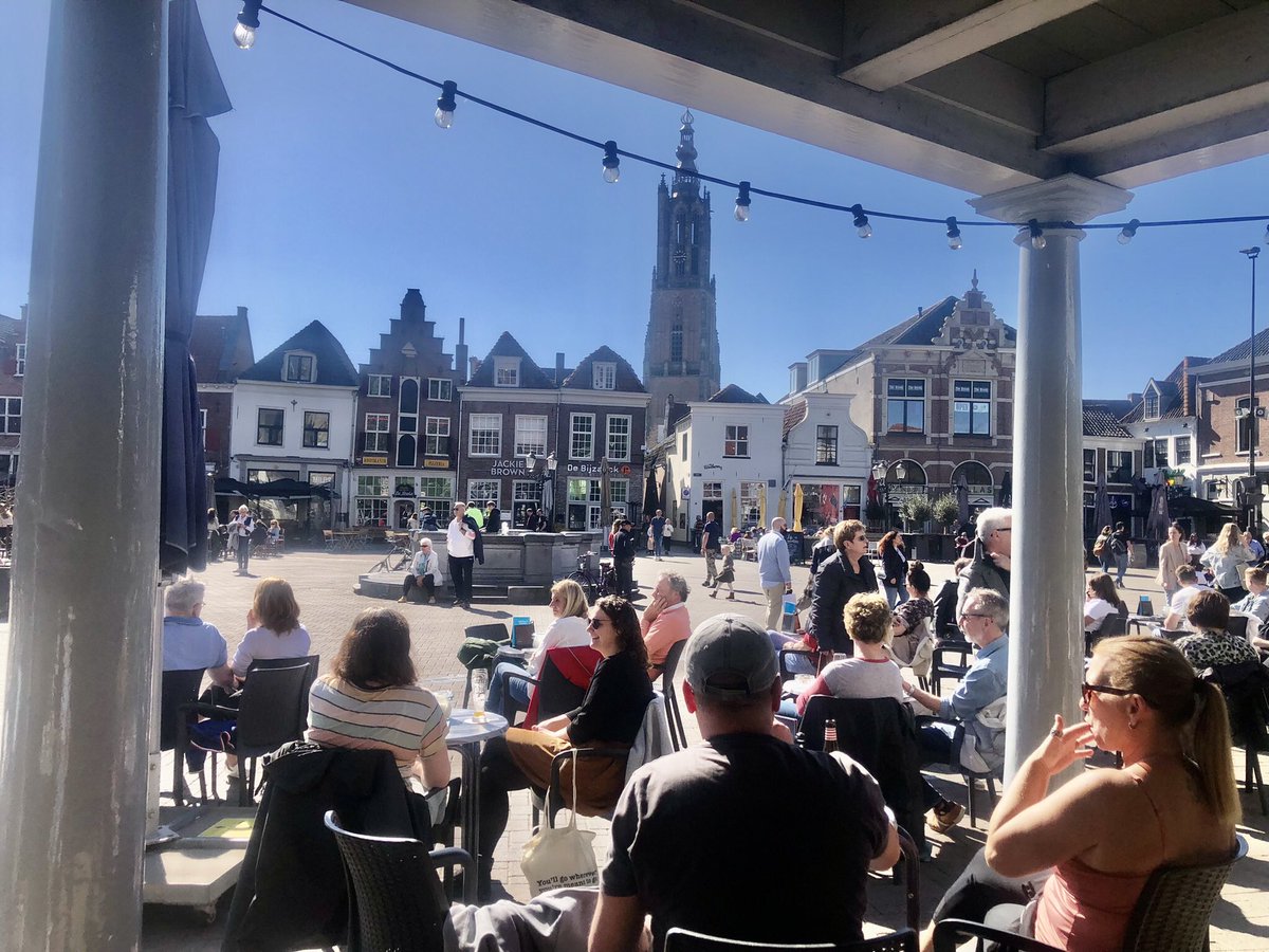 Just got a taste of how Canadians are often regarded here in the Netherlands. Went to pay for a couple of drinks at a patio after sitting for 2.5 hours enjoying the sun. The young waiter wouldn’t take money. I insisted. He refused. I never  mentioned I was Canadian. He knew. 🇨🇦