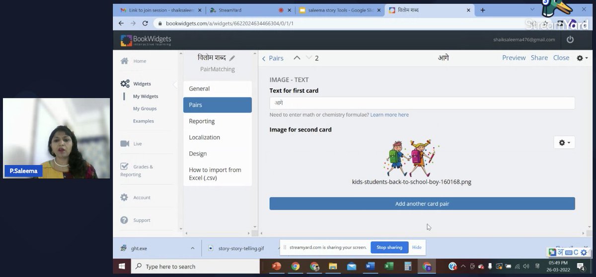 Thank you Ms. Saleema for a wonderful session on "Technology usage in Hindi Classroom".🙌
Audience learnt few tools like Mentimeter and Book Widget. 
Let learn, share and grow together. 👥

#geghyderabad #gegindia #growwithgoogle