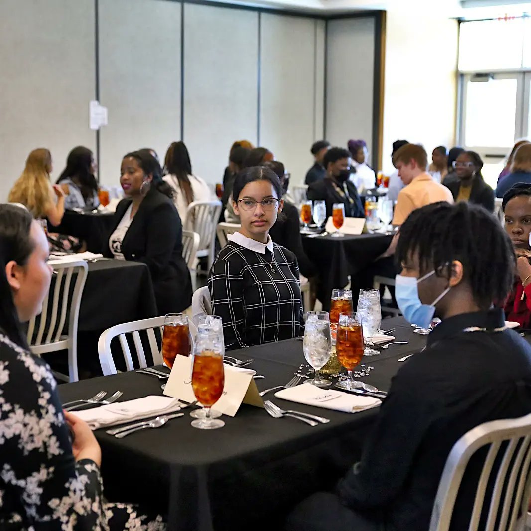 emccinfo's tweet photo. Golden Triangle Early College High School students honed their social skills and learned the benefits of yoga Friday during an Etiquette and Energy Seminar on our Mayhew campus. Thanks to MUW, Sodexo and area business leaders who participated. https://t.co/4y7S0yZ3mO