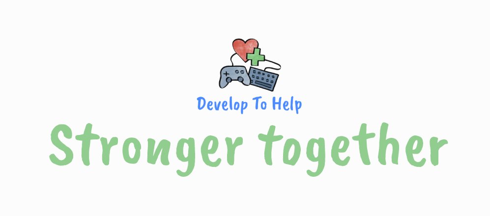 The first ever DevelopToHelp-GameJam has just started!
Join now: itch.io/jam/develop-to… 

The theme is: STRONGER TOGETHER!

We are pleased about the numerous participants!
#dev2help #dev2helpUkraine #gamedevelopment #indiegames #gamejam #StandWithUkraine