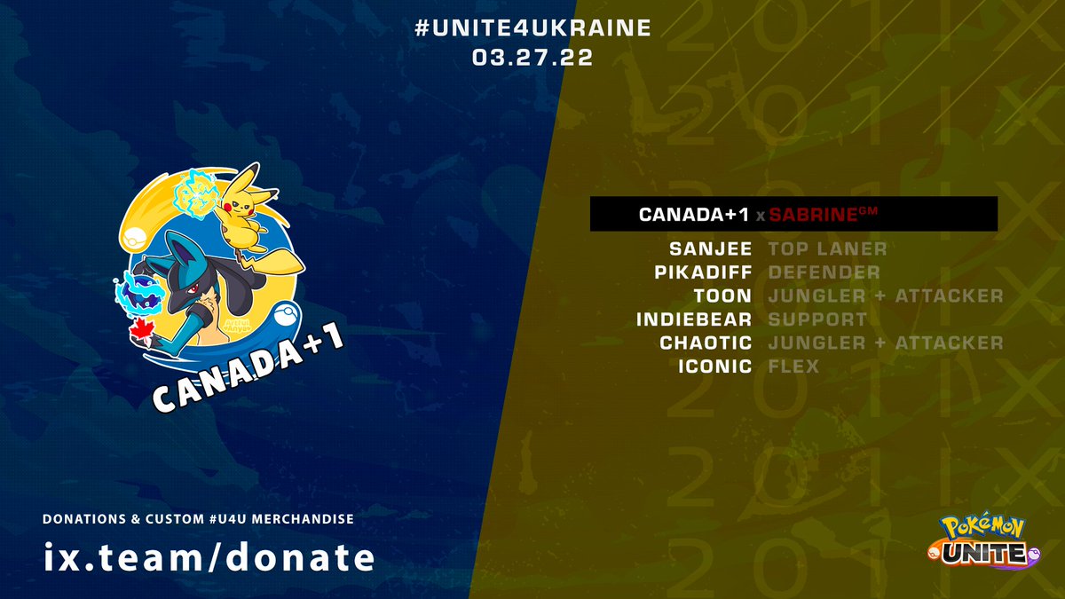 inderUNITE's tweet photo. unite4ukraine combines some of the best players in the world in an event where we come together to help raise humanitarian aid for an important cause internationally.

I will personally donate 1$ per RT so go crazy! 🙏
🥳🥳🥳
(which will be matched by @ixdavidsb)  

#PokemonUNITE https://t.co/pFn04CUhPL