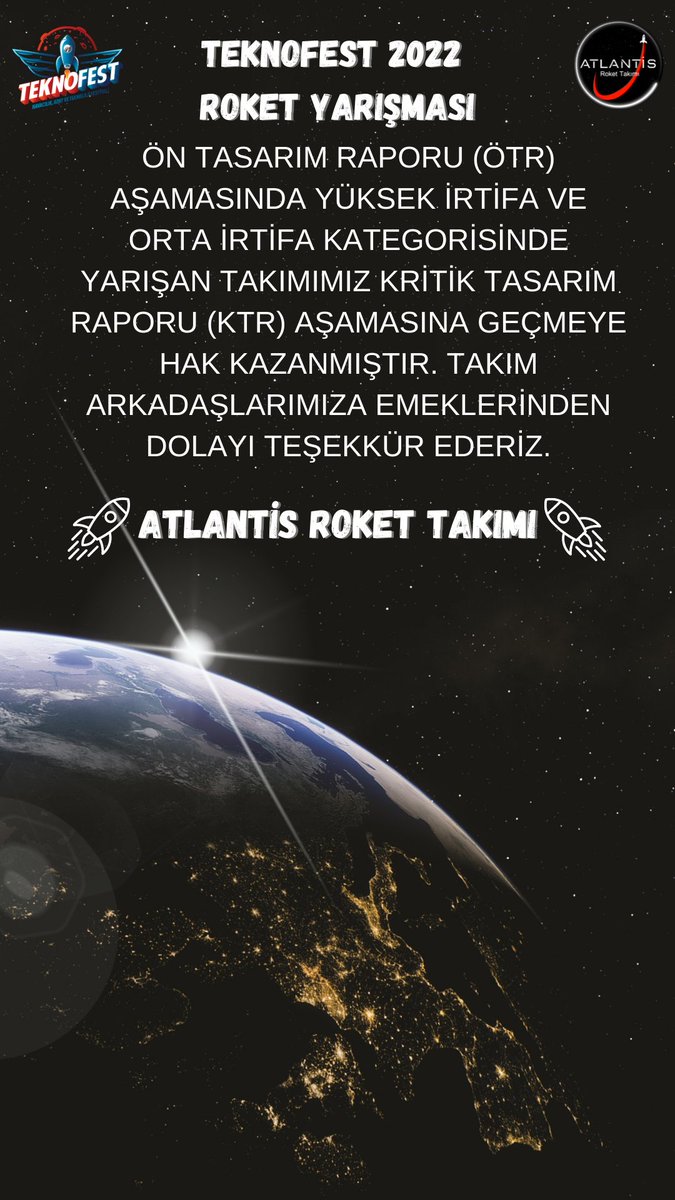 🚀🚀  <a href="/teknofest/">TEKNOFEST</a> <a href="/roketsan/">ROKETSAN</a> <a href="/gedikedu/">İstanbul GEDİK Üniversitesi</a> #TEKNOFEST #Teknofest2022 #Roketsan #RoketYarışması #istanbulgediküniversitesi