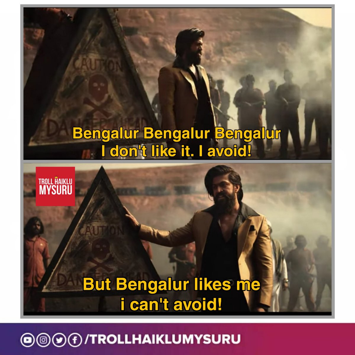 TrollHaiklu_Mys's tweet photo. Mysoreans be like : https://t.co/hgyUXpn6Ot