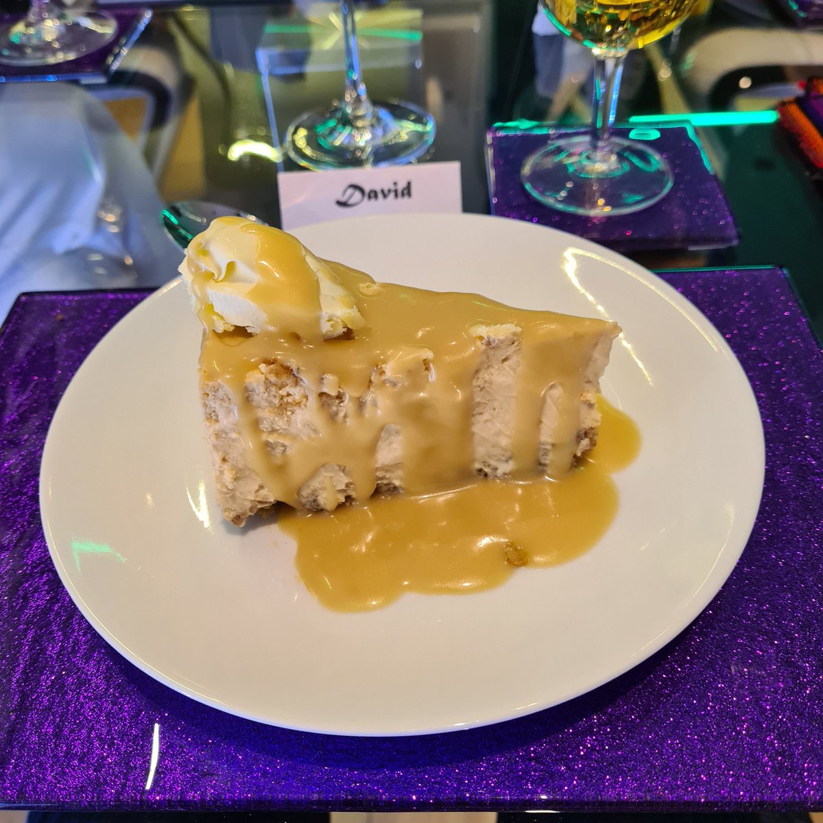 MrDavidFine's tweet photo. From last night's dinner party - several years after I first baked it, @puddingqueen's Sticky Toffee Pudding cheesecake is still one of my favourite desserts to make https://t.co/arC5bxU12a