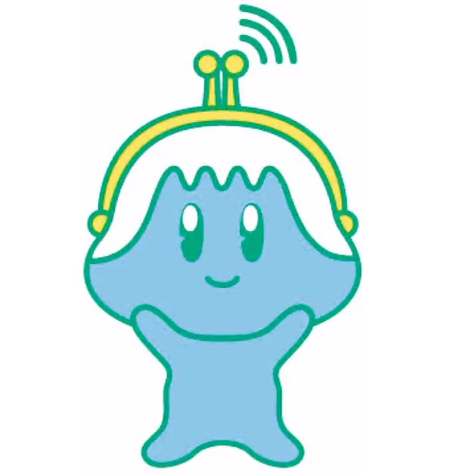 Wallet-kun, a creature whose head is a mix of a coin purse and Mount Fuji, is the mascot for Shizuoka Bank. 