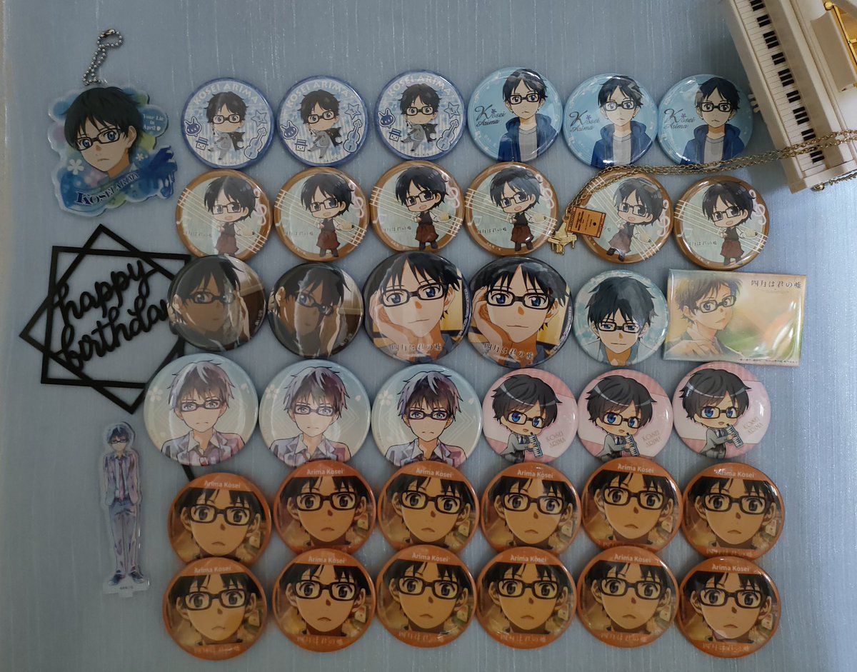 四月は君の嘘　缶バッジ　６枚セット 四月は君の嘘 連載完結10周年記念表紙イラスト＆名場面グッズ 10月発売