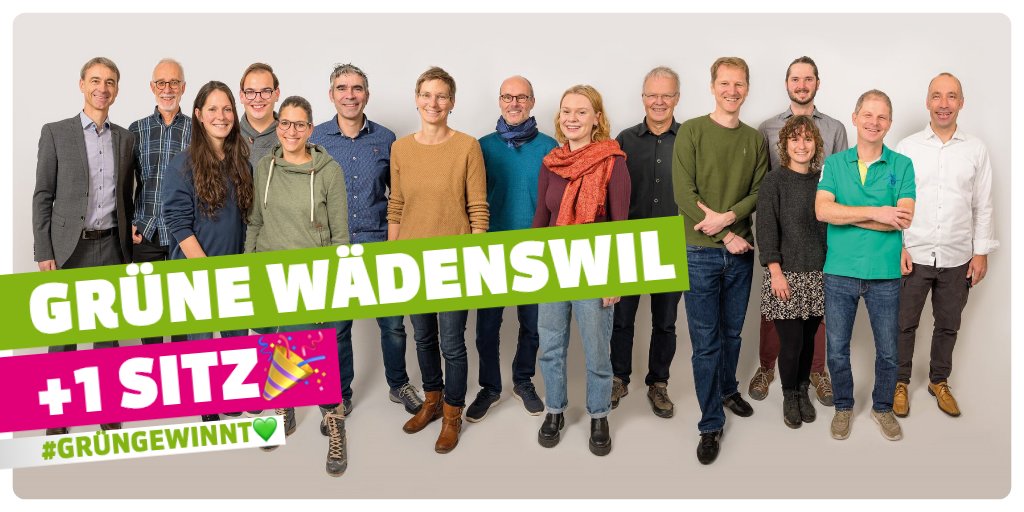 GrueneZuerich's tweet photo. Die GRÜNEN ziehen mit Claudia Bühlmann und Marianne Oswald neu in die Stadträte von #Wädenswil und #Adliswil ein. Auch in den Parlamenten der beiden Städte können die GRÜNEN zulegen. Herzliche Gratulation! #grüngewinnt https://t.co/R8b73Q1sWo