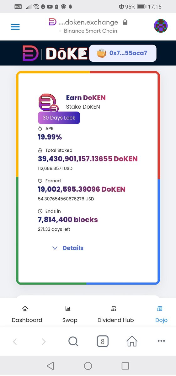david7831's tweet photo. Rewards coming in from the staking platforms offered by @DoKenToken...... #dokentoken #genos #dokentoken launchpad https://t.co/4OZS4BhH2M