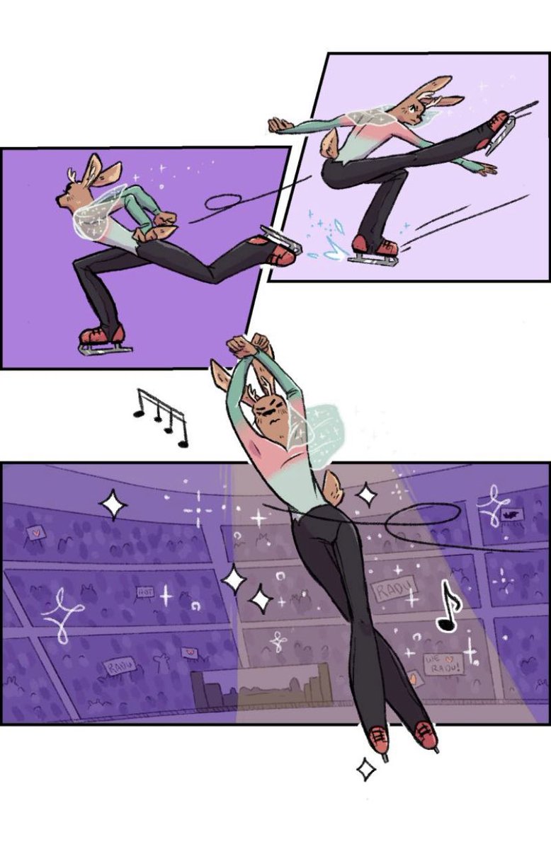 I remember being really proud of this axel in episode 2 already but like… the GLOWUP 🥺 and shoutout to @emilyerdosart for the glowup in the inking &amp; coloring too our baby is looking so good 🥺🥺🥺 