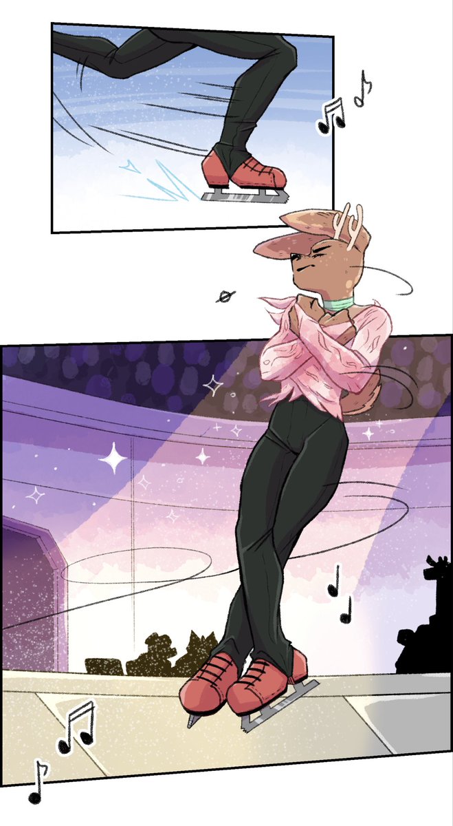 I remember being really proud of this axel in episode 2 already but like… the GLOWUP 🥺 and shoutout to @emilyerdosart for the glowup in the inking &amp; coloring too our baby is looking so good 🥺🥺🥺 