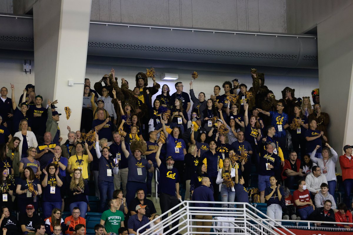 calmenswim's tweet photo. Incredible support all week long. 💙💛

Our #CalFamily turned ATL into BEAR TERRITORY! https://t.co/uxIPctqlXJ