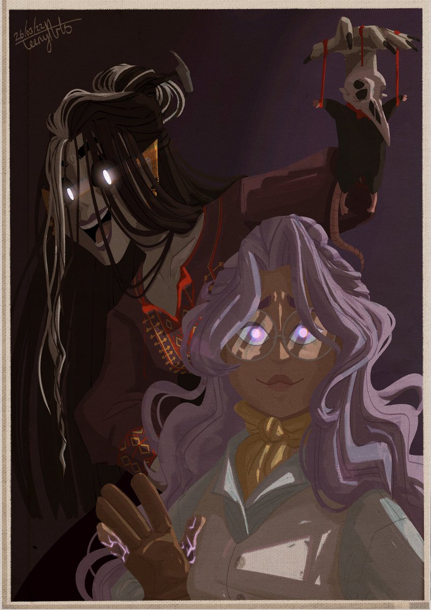TeenyArts's tweet photo. POV you just wanted to say hi to the girl with purple hair but her creepy friend keeps trying to show you to her dead rat and are you hearing voices now?
My very first #CriticalRoleFanArt! Of course i had to draw these two lovely ladies, Laudna and Imogen are my faves so far ;w; https://t.co/gQZZ9p7zhq