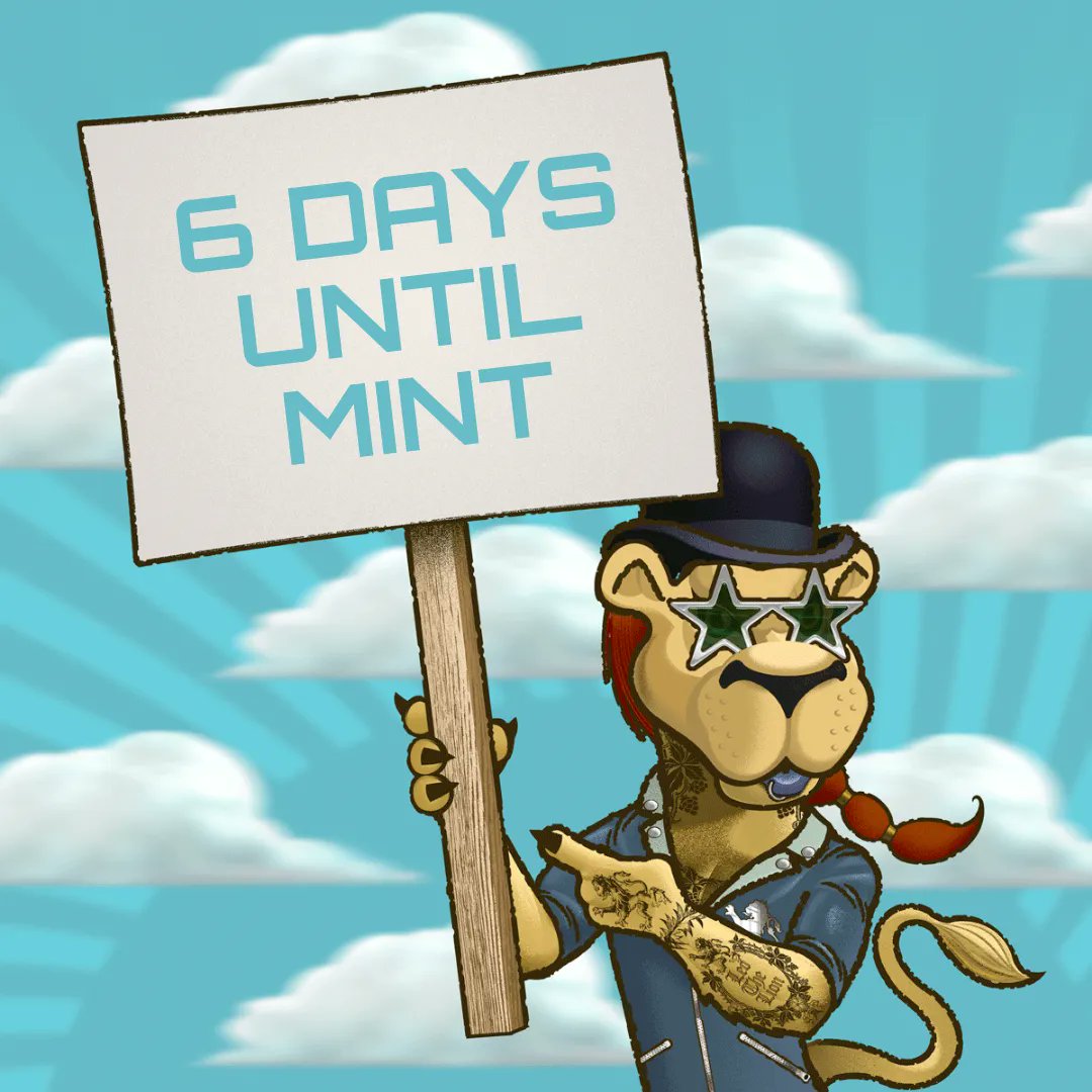 LionsBarberNft's tweet photo. 6 DAYS BEFORE MINT!
 
Checkout our Discord announcements section to keep up to date with the project as we get closer to the minting.
 
​​https://t.co/3dU8SUMjEK

#NFT #NFTCommunity #NFTminting #NFTMint #NFTProject https://t.co/HQSkds6bQb