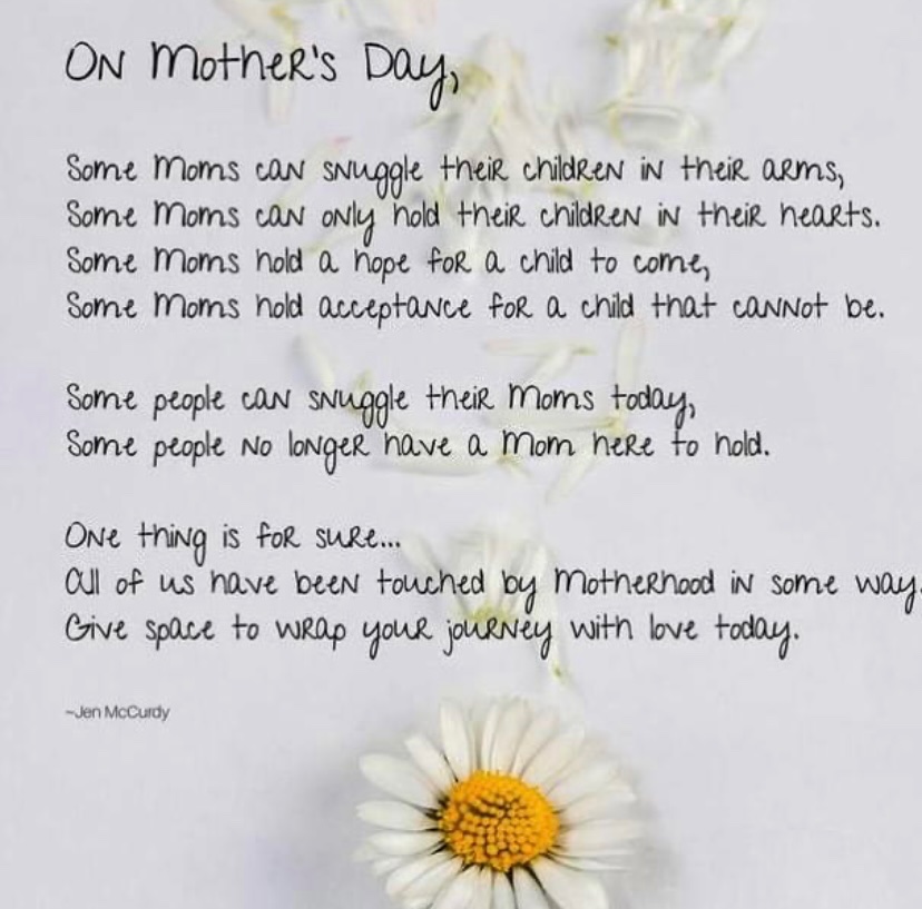 SchoolBrookmead's tweet photo. This poem by Jen McCurdy beautifully portrays Mother’s Day for people in different situations, sending love to all however it applies. https://t.co/hfCtvebVkQ