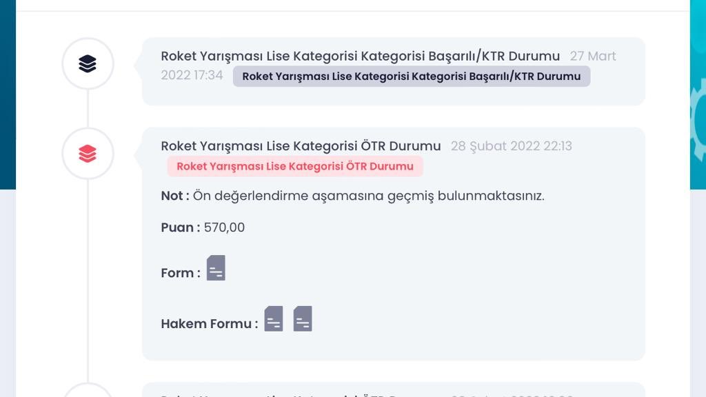 PAYASTEM DURMUYOR,BAŞARIYA DOYMUYOR ! 
2022 Teknofest Roket Yarışmasına katılan PayaStem Roket Takımımız ön elemeleri geçerek bir üst tura çıkmaya hak kazanmıştır.
Haydi gençler Köklerden Göklere #MilliTeknolojiHamlesi <a href="/Selcuk/">Selçuk Bayraktar</a> #Teknofest2022 #teknofestroket #T3vakfı <a href="/teknofest/">TEKNOFEST</a>