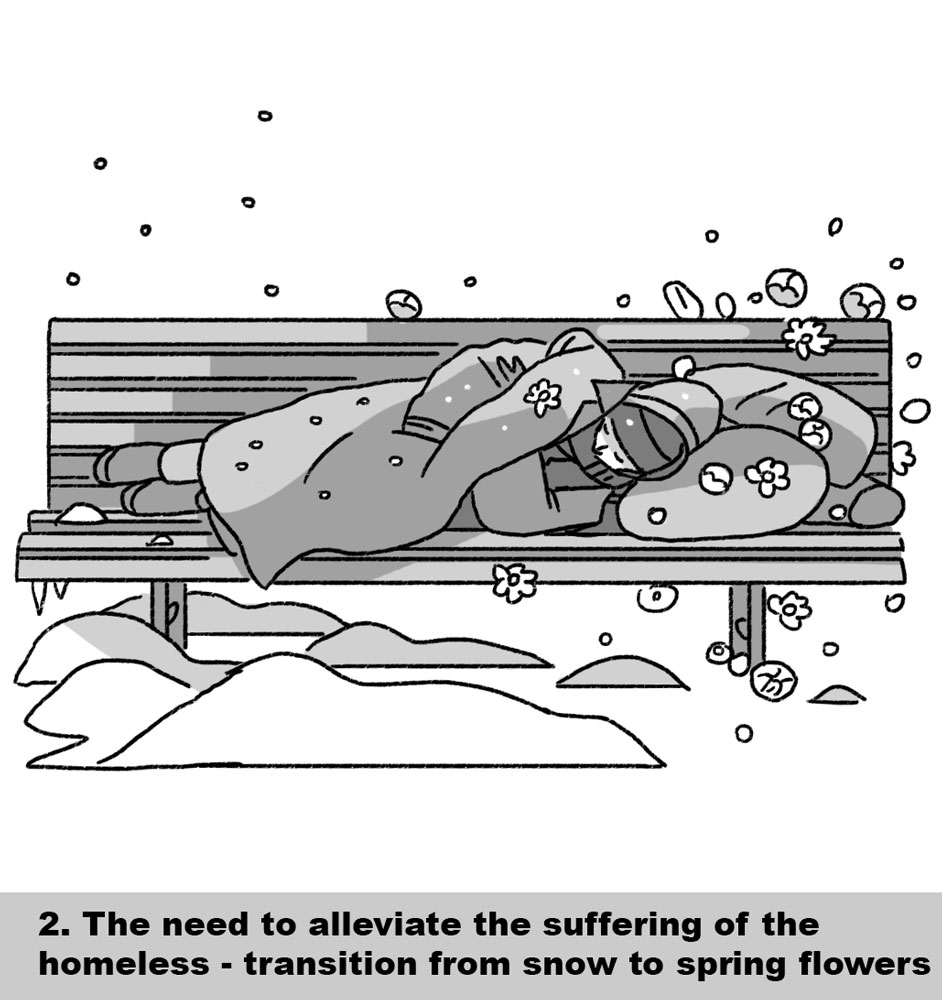 A new illustration for Skeleton Park press - an illustration about the need to provide warmth and care to the homeless.

Thanks AD Vince Perez for the assignment!