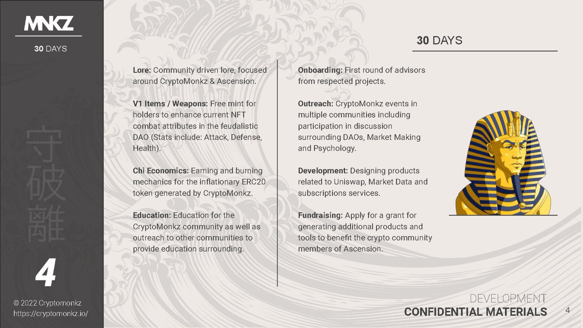 CryptoMonkzNFT's tweet photo. To learn more about our Feudalistic DAO, the future of factions, community education, CHI-conomics, and etc. Feel free to hop in our discord, and refer to the monkz futures channel 🕊 https://t.co/wM1ZW1C9iS