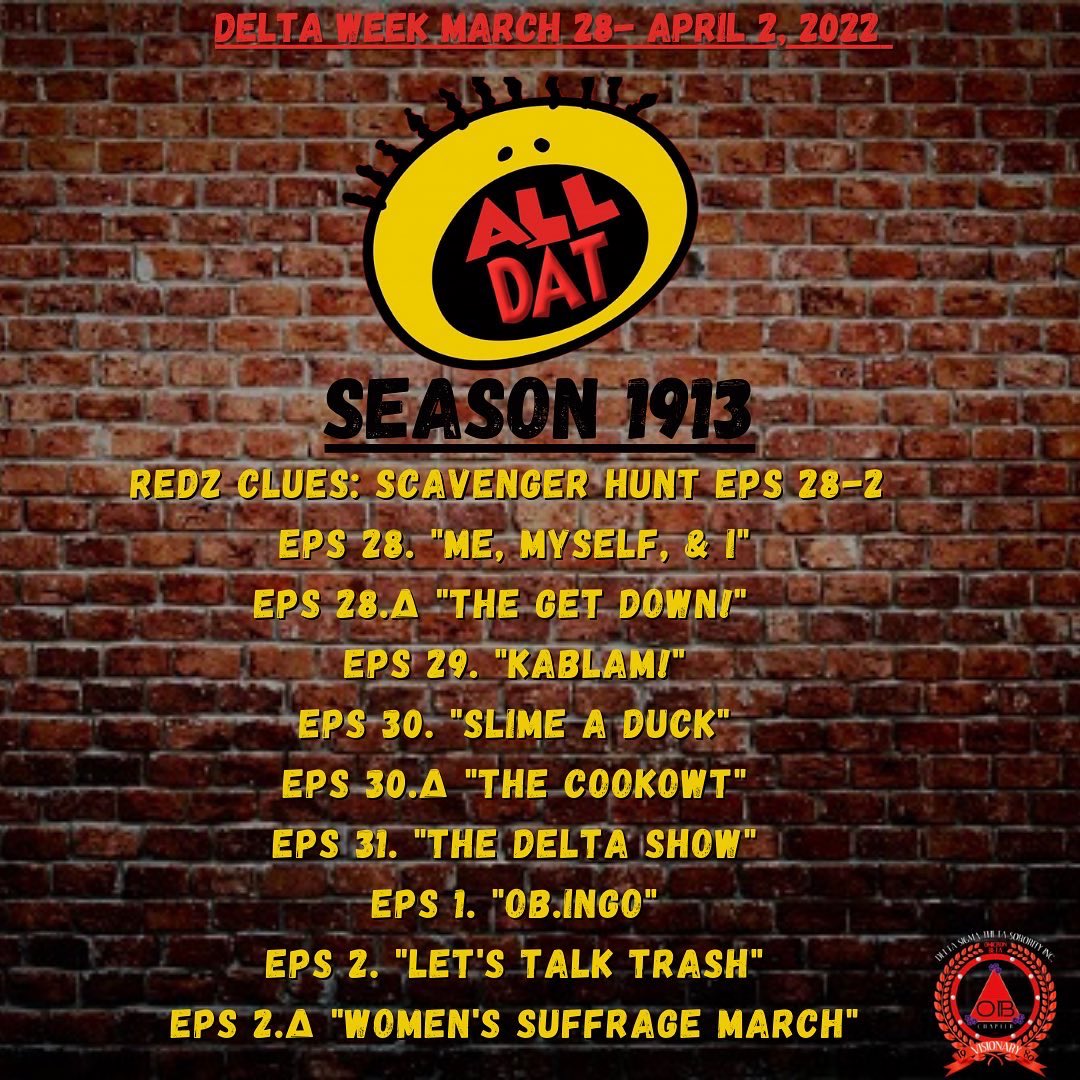 omicronbeta_dst's tweet image. The moment you've all been waiting for. This is allll dat! This is alllll dat! Join the Visionary Omicron Beta Chapter on an adventure during our Delta Week! Stay tuned for more! 😃 

#DeltaWeek #DST #AllThat #EWU #EWU2025 #EWU2024 #EWU2023 #OBDeltaWeek2022 #EWU