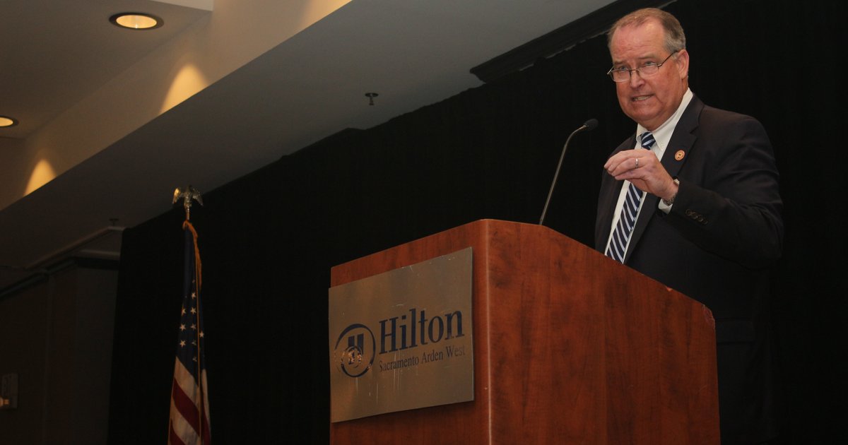 CAFarmBureau's tweet photo. ICYMI: At the March 15 Leaders Conference, California Farm Bureau President Jamie Johansson spoke of the need to act on the state's water promises. Ag Alert story: https://t.co/udd8K73p1Q https://t.co/gVAUiO8Ewa