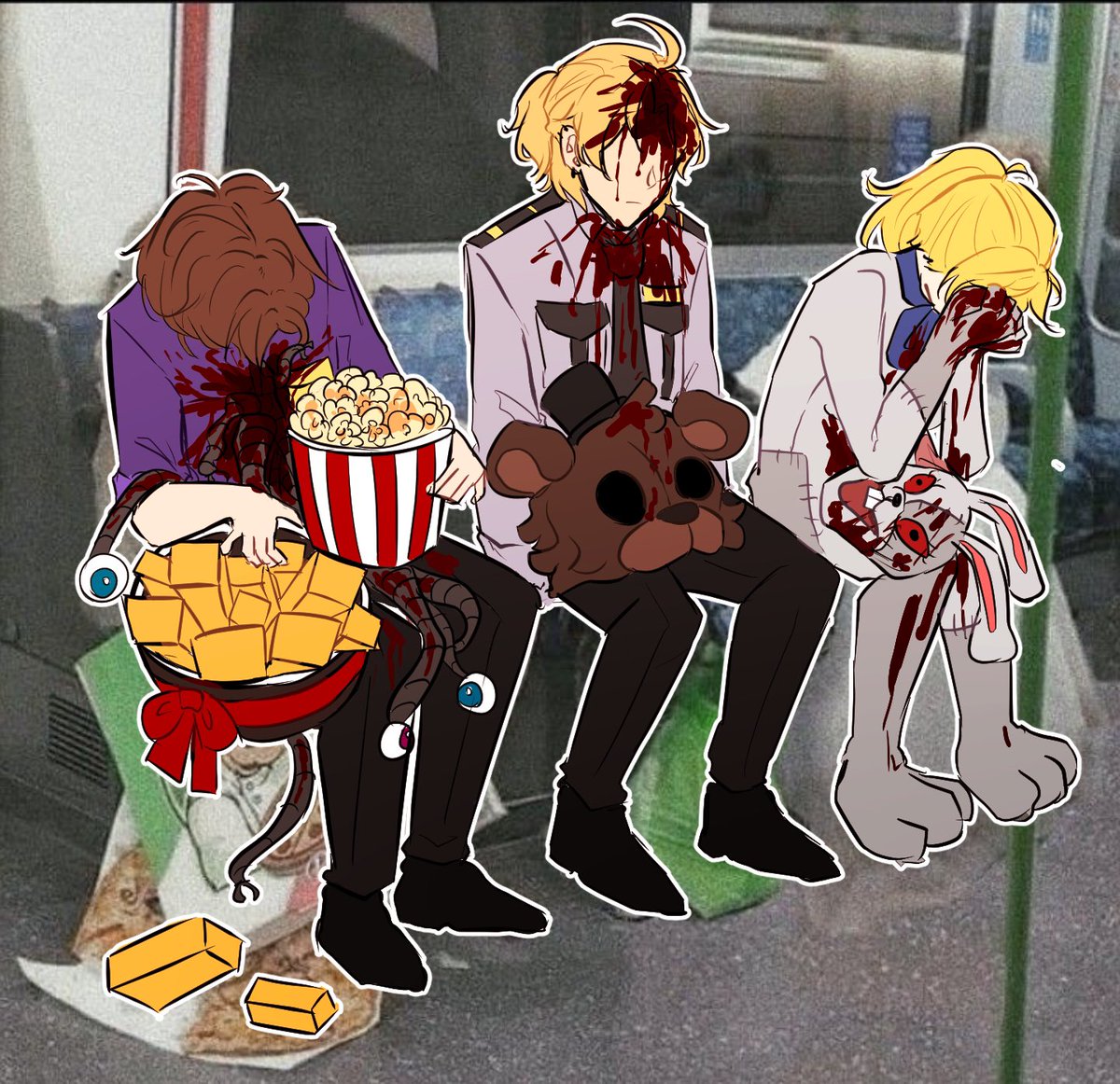 YitingApple's tweet photo. Just some Fazbear Entertainment employees concerned about their life decisions
#FNAF #michaelafton #JeremyFitzgerald #vannessa #gregoryfnaf https://t.co/gUpSMqZoAj