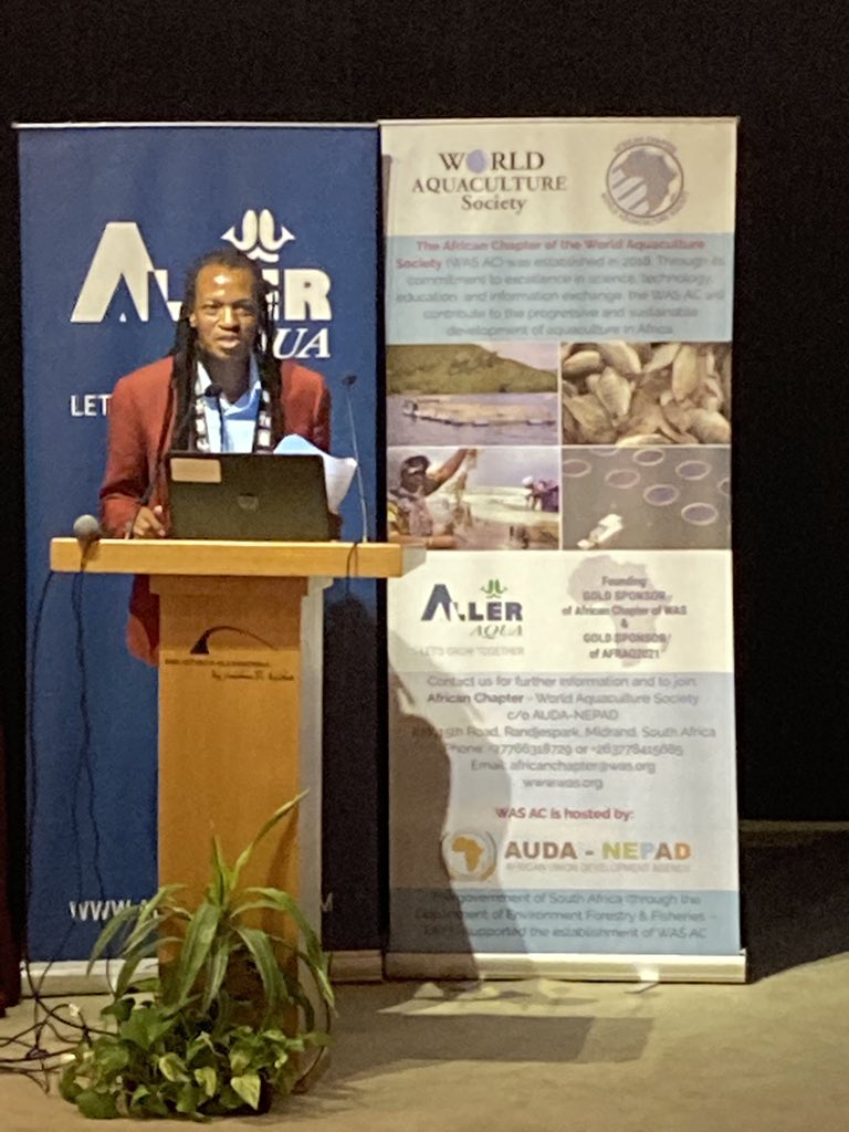 dabbadie's tweet photo. Blessing Mapfumo, the most effective secretary of the @WrldAquaculture African Chapter and tireless supporter of African aquaculture is receiving a big round of applause for all his efforts during #AFRAQ21 https://t.co/u3xHEMLA0Z