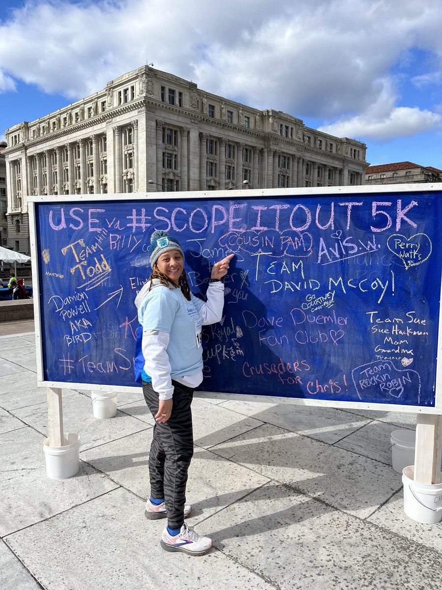 dkcchatman's tweet photo. Great time with great people for a great cause! #ScopeItOut5K with @UnityHealthCare @ronaaschwartz @A_Whyne @semaj187 @KristieQFinance remember #coloncancer is preventable, treatable, and beatable!!! Everyone 45+ should be screened! https://t.co/IXAMoKLsu7