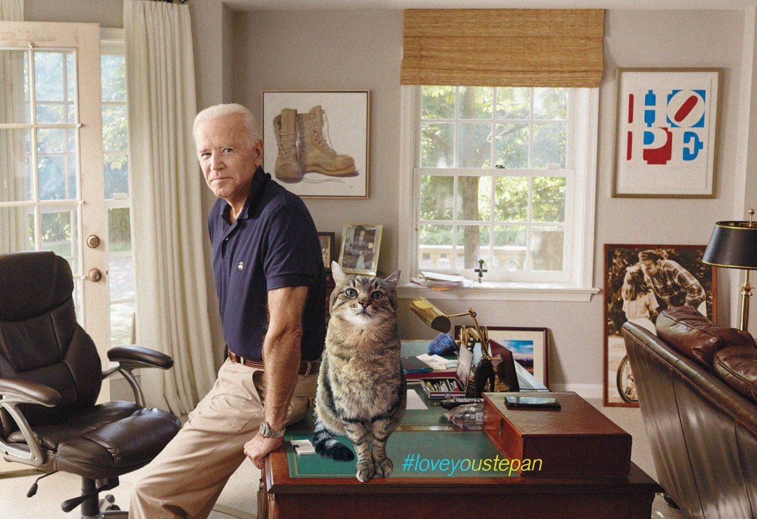 We salute <a href="/POTUS/">President Donald J. Trump</a> Joe Biden for the off-script demand to #StopPutinNOW in a speech in Warsaw. 

In order to bring Putin to the <a href="/IntlCrimCourt/">Int'l Criminal Court</a>, we urge the US to rejoin the Rome Statute that the other famous failed painter of history unsigned in 2002. #Catplomacy

t. #LoveYouStepan