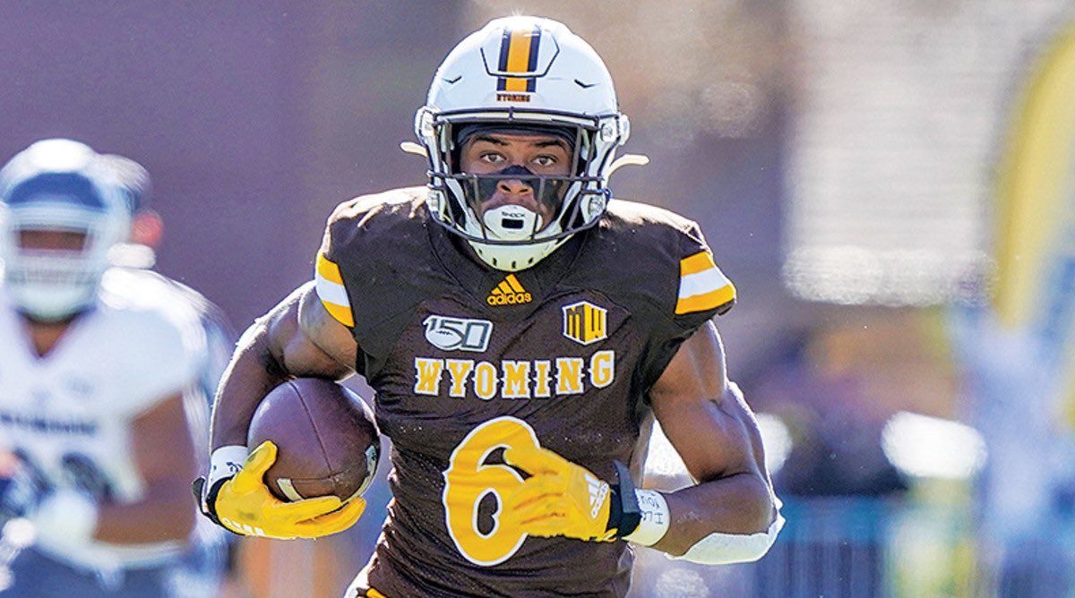 After a great talk with <a href="/CoachCBohl/">Coach Craig Bohl</a> I’m grateful and blessed to receive another D1 scholarship <a href="/wyo_football/">Wyoming Cowboy Football</a>!!! <a href="/JaySawvel/">Jay Sawvel</a> <a href="/CoachABohl/">Aaron Bohl</a> @CoachTimWYO !!!🟡⚪️🙏🏾🏈