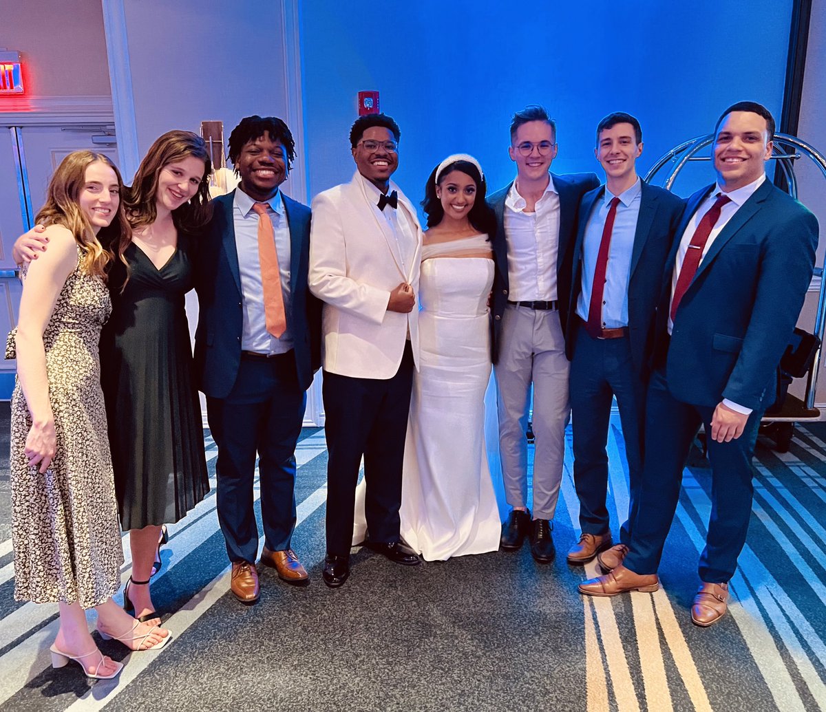 When they said “look around the room, you’ll be at each other’s weddings” on the first day of the Booker campaign in New Hampshire, they weren’t kidding!

Congrats Aquila and <a href="/OthnielX/">O T H N I E L</a> 💍 #MatchMadeInHarris