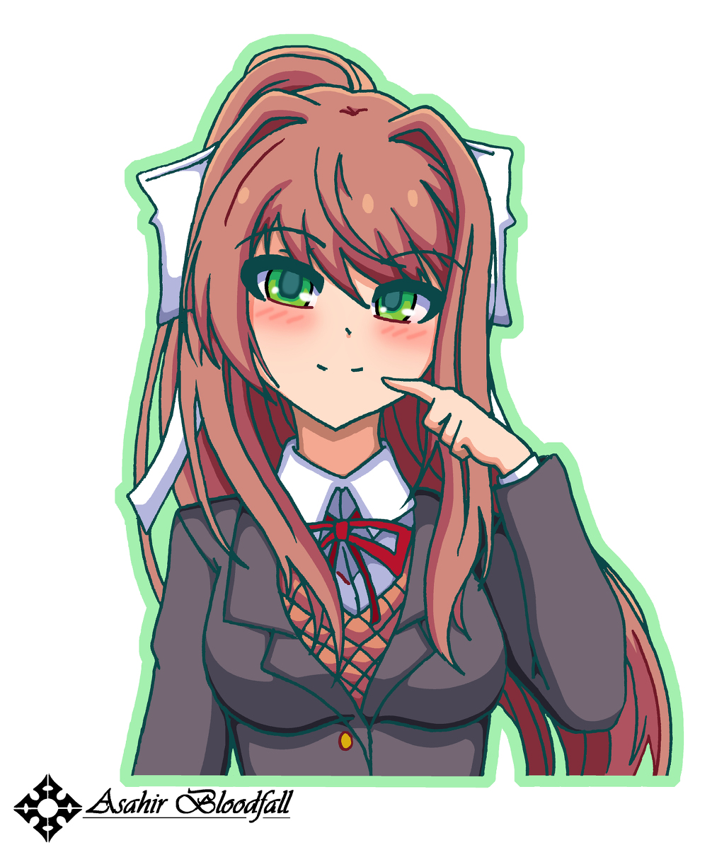 DDLC, DokiDokiLiteratureClub!, Doki Doki Literature Club! / Monika - pixiv