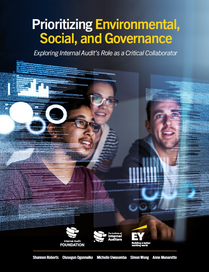 TheIIA's tweet image. Download this new report and learn how to navigate the barriers #internalauditors feel are standing in their way of involvement in ESG efforts. #TheIIA @EY_US bddy.me/3iH1eiw
