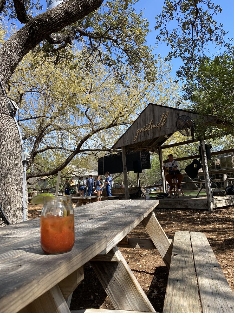 Gorgeous day in <a href="/GrueneHallTX/">Official GrueneHall</a> having hair of the dog waiting on <a href="/LyleLovett/">Lyle Lovett</a>   #notastalker #maybealittle