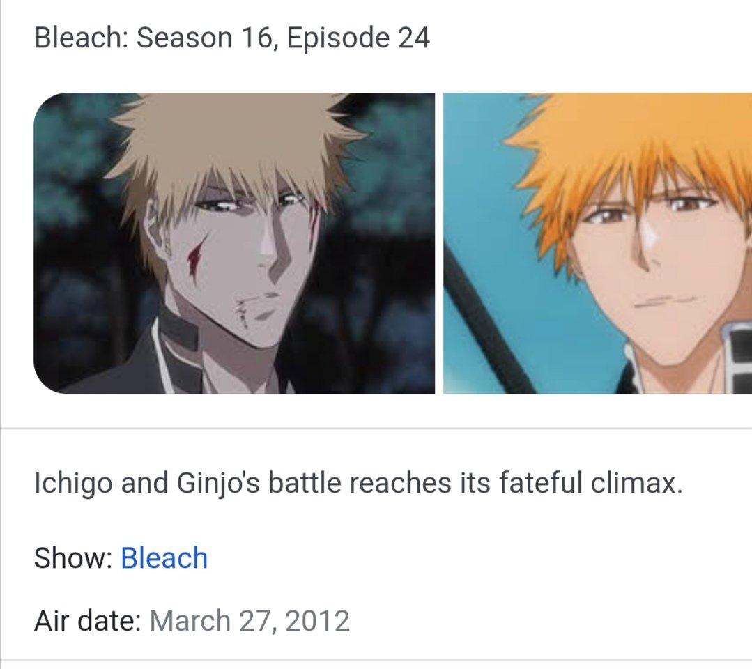 ゲタ帽子🇳🇱 on X: Last bleach episode aired exactly ten years