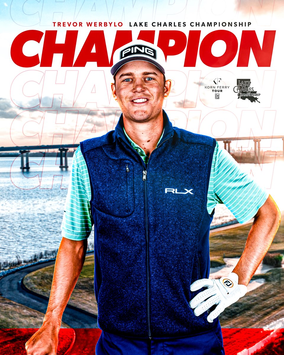 KornFerryTour's tweet photo. A win for @trevorwerbylo and #WerbyloArmy! 🏆

The @ArizonaMGolf alum finished No. 9 on the @PGATOURU class of 2021 and brings home his first #KornFerryTour title @LC_Championship. https://t.co/FItvZ25Be4