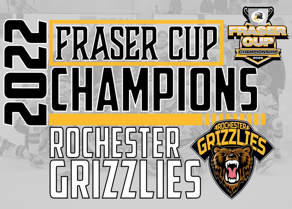 THE ROCHESTER GRIZZLIES ARE THE 2022 FRASER CUP CHAMPIONS!!!!!!!!

<a href="/NA3HL/">NA3HL</a>

#BearWitness