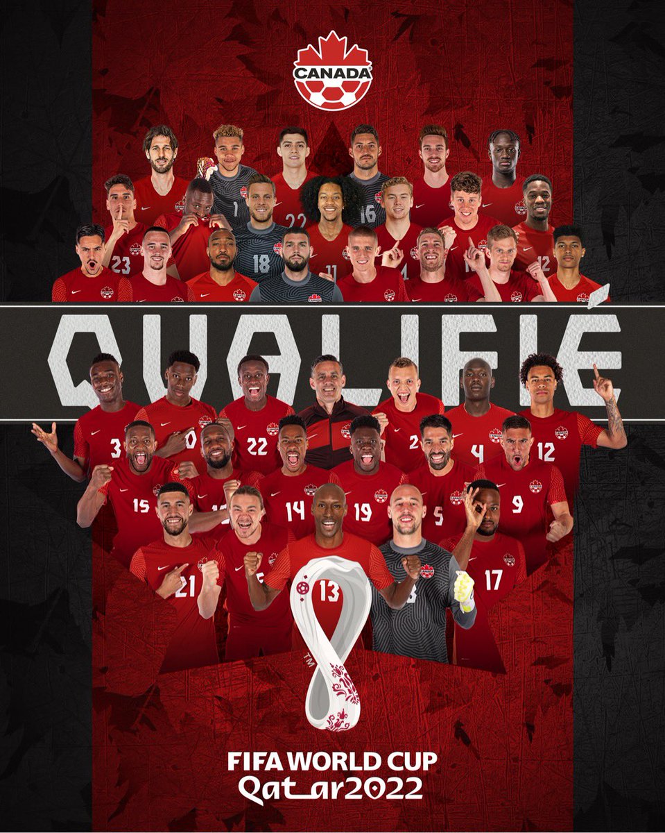 NOUS SOMMES CANADA! NOUS ALLONS AU QATAR !

#CANMNT #PourLeCanada #WCQ