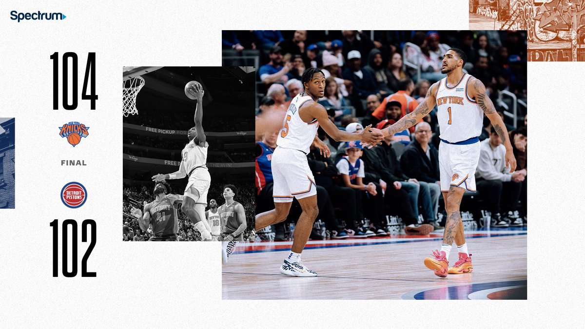 Knicks vs. Pistons Playbyplay, highlights and reactions HoopsHype