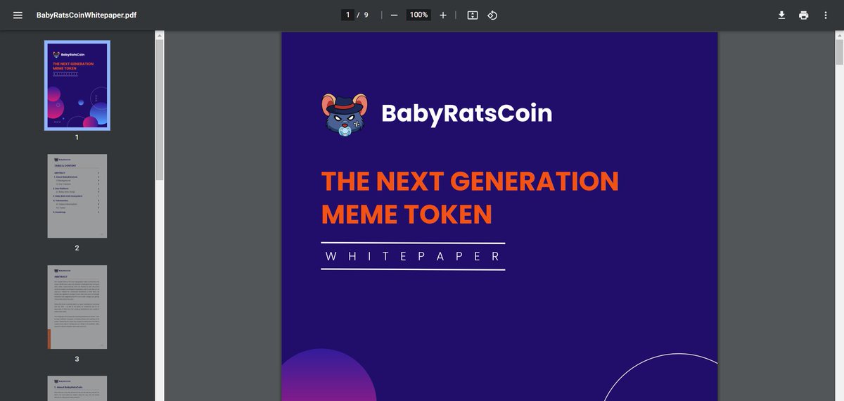 BabyRatsCoin's tweet image. Exciting news are incoming, Holders are increasing and community is growing. Make sure to not miss what is coming !!

Our whitepaper babyratscoin.io/BabyRatsCoinWh…
and website 
babyratscoin.io

#babyratscoin #ratscoin #cryptos #brats #bsc #btc
